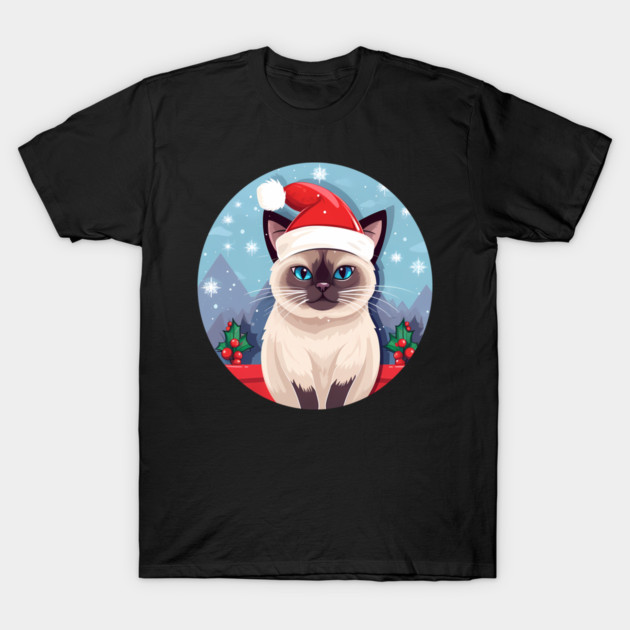 Siamese Cat Xmas, Love Cats T-Shirt by logiamerch