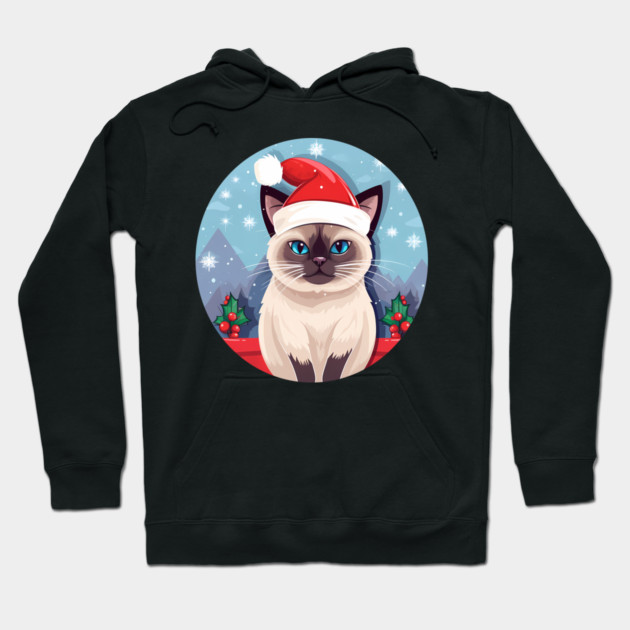 Siamese Cat Xmas, Love Cats Hoodie by logiamerch