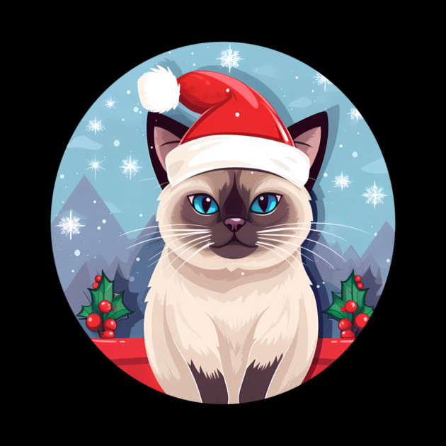 Siamese Cat Xmas, Love Cats by logiamerch