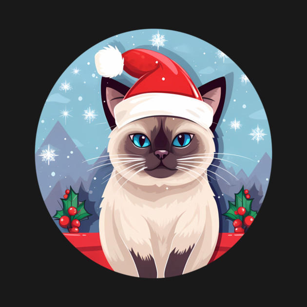 Siamese Cat Xmas, Love Cats by logiamerch