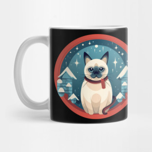 Siamese Cat Xmas, Love Cats Mug