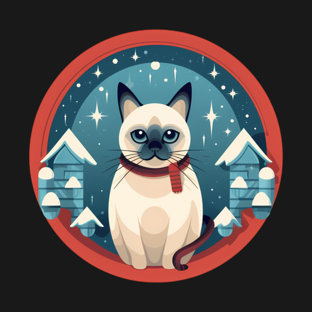 Siamese Cat Xmas, Love Cats by logiamerch
