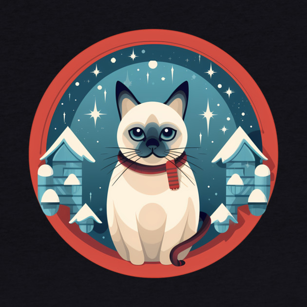 Siamese Cat Xmas, Love Cats by logiamerch