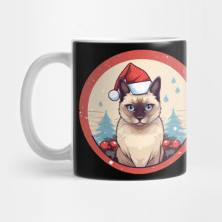 Siamese Cat Xmas, Love Cats Mug