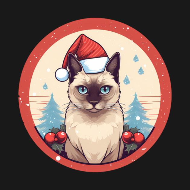Siamese Cat Xmas, Love Cats by logiamerch