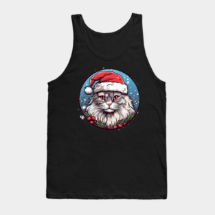 Siberian Cat Xmas, Love Cats Tank Top