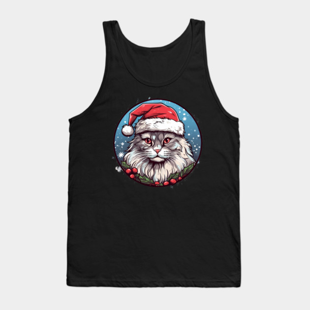 Siberian Cat Xmas, Love Cats Tank Top by logiamerch