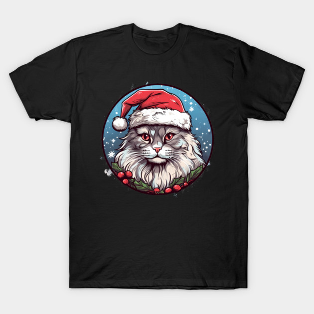 Siberian Cat Xmas, Love Cats T-Shirt by logiamerch