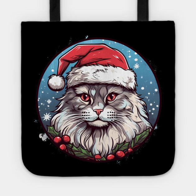 Siberian Cat Xmas, Love Cats Tote by logiamerch