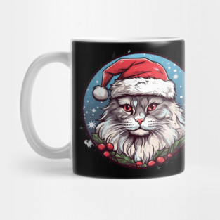Siberian Cat Xmas, Love Cats Mug