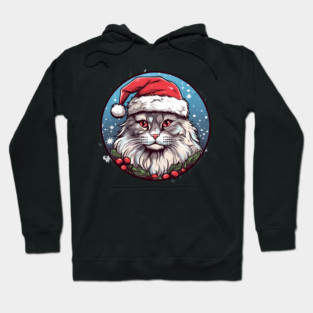 Siberian Cat Xmas, Love Cats Hoodie