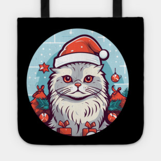 Siberian Cat Xmas, Love Cats Tote