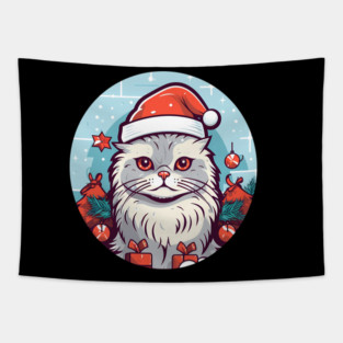 Siberian Cat Xmas, Love Cats Tapestry