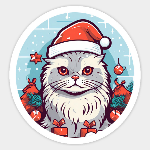 Siberian Cat Xmas, Love Cats Sticker by logiamerch
