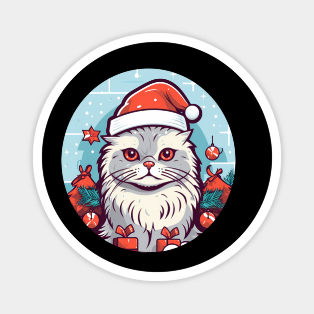 Siberian Cat Xmas, Love Cats Magnet by logiamerch