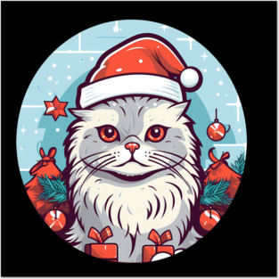 Siberian Cat Xmas, Love Cats Posters and Art