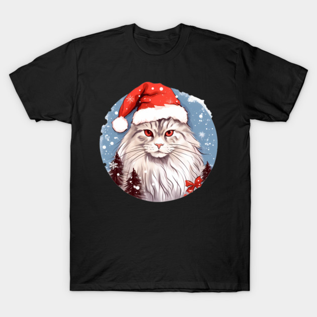Siberian Cat Xmas, Love Cats T-Shirt by logiamerch