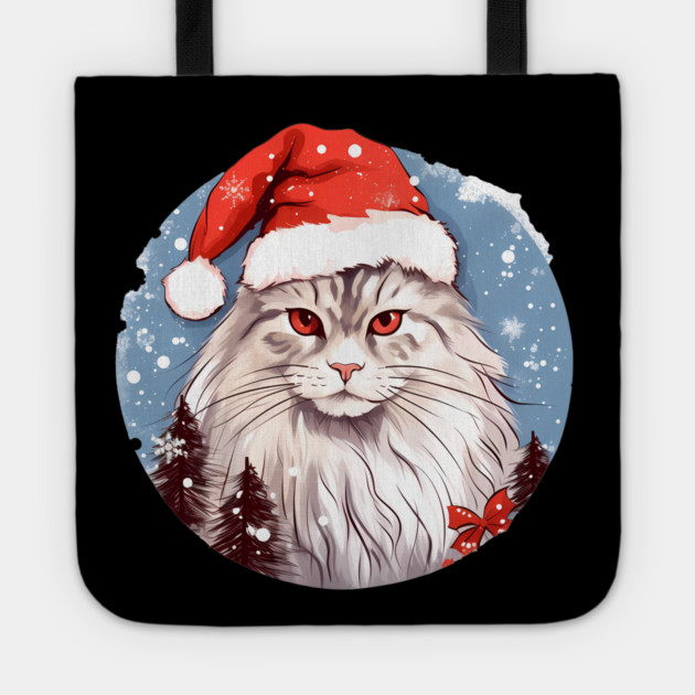 Siberian Cat Xmas, Love Cats Tote by logiamerch
