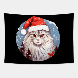 Siberian Cat Xmas, Love Cats Tapestry