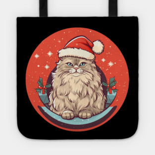 Siberian Cat Xmas, Love Cats Tote