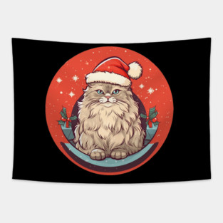 Siberian Cat Xmas, Love Cats Tapestry