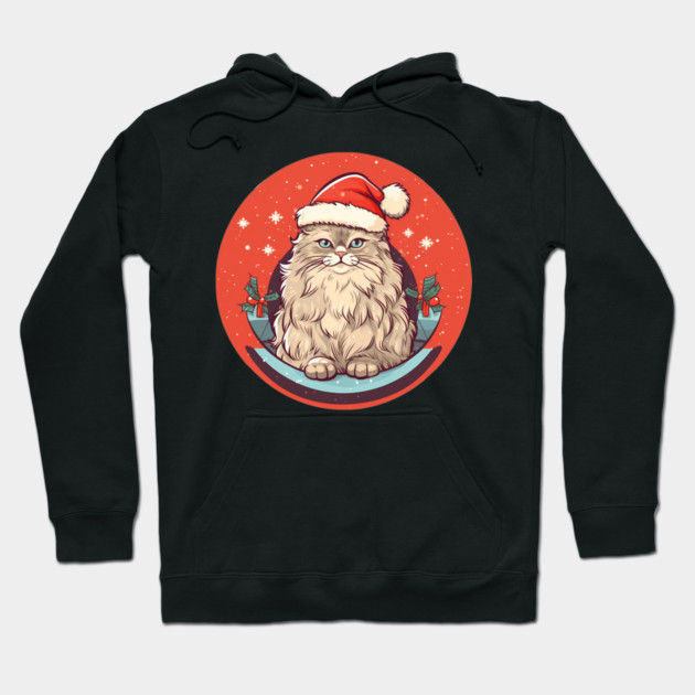 Siberian Cat Xmas, Love Cats Hoodie by logiamerch