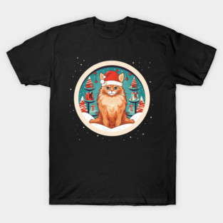 Somali Cat Xmas, Love Cats T-Shirt