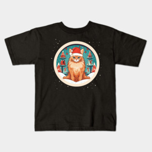Somali Cat Xmas, Love Cats Kids T-Shirt