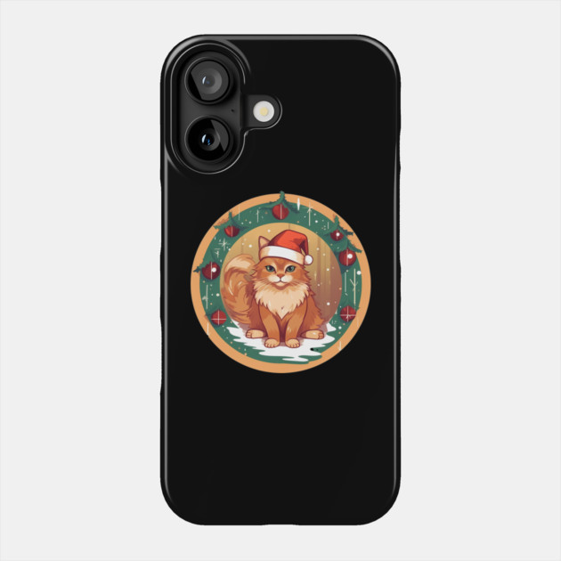 Somali Cat Xmas, Love Cats Phone Case by logiamerch