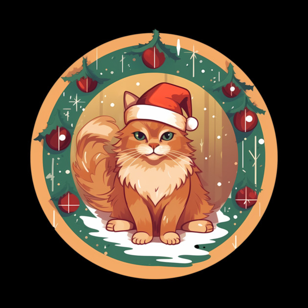 Somali Cat Xmas, Love Cats by logiamerch