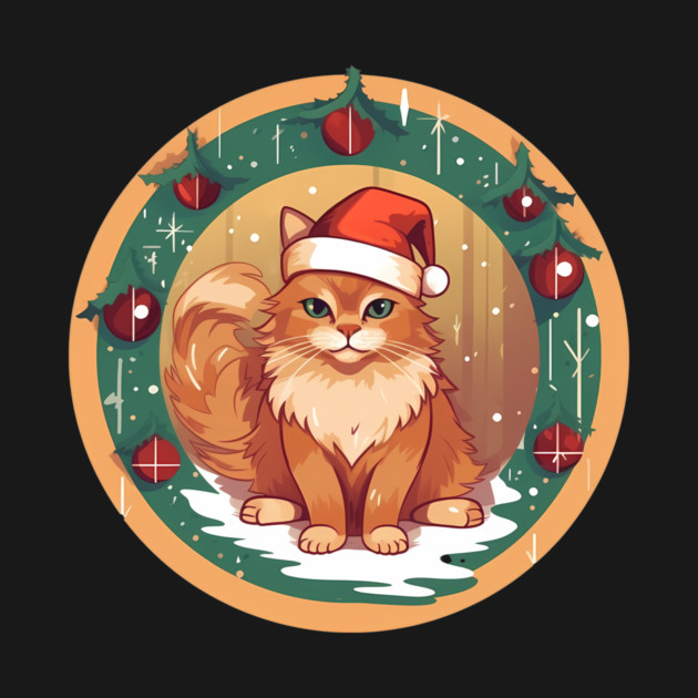 Somali Cat Xmas, Love Cats by logiamerch