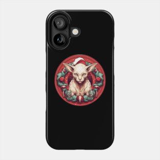 Sphynx Cat Xmas, Love Cats Phone Case