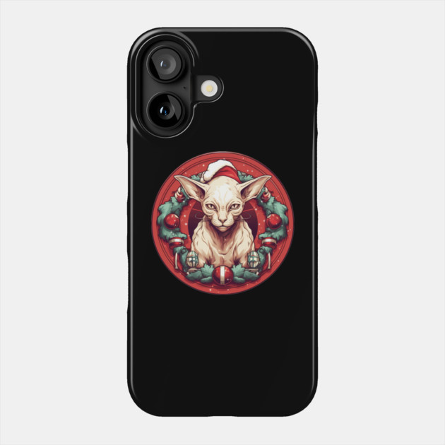 Sphynx Cat Xmas, Love Cats Phone Case by logiamerch