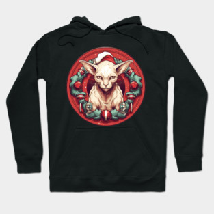Sphynx Cat Xmas, Love Cats Hoodie