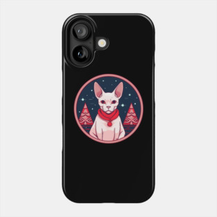Sphynx Cat Xmas, Love Cats Phone Case