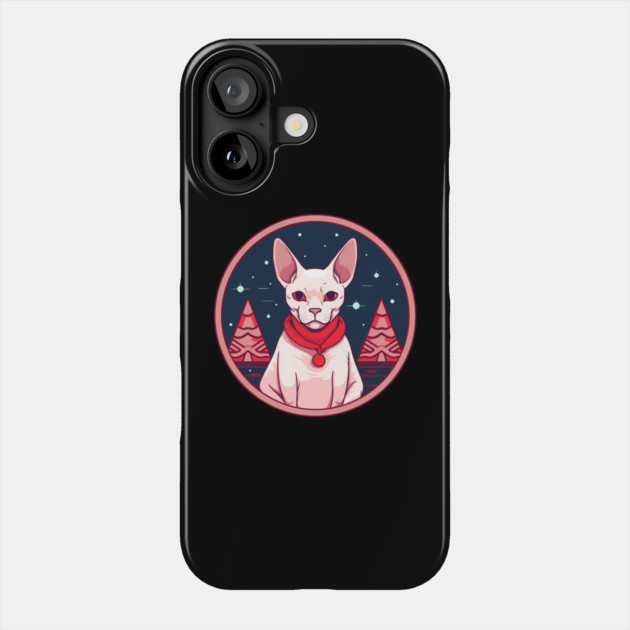 Sphynx Cat Xmas, Love Cats Phone Case by logiamerch
