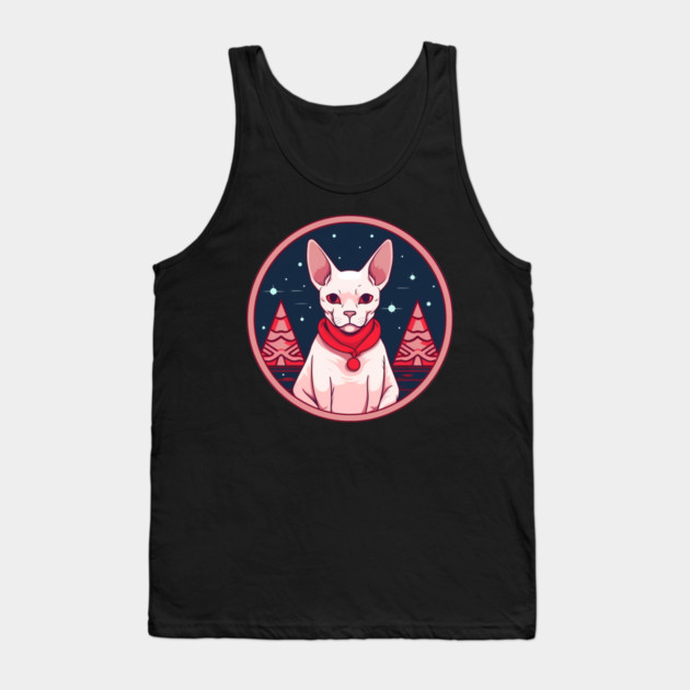 Sphynx Cat Xmas, Love Cats Tank Top by logiamerch