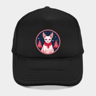 Sphynx Cat Xmas, Love Cats Hat