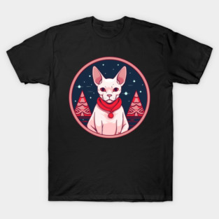 Sphynx Cat Xmas, Love Cats T-Shirt