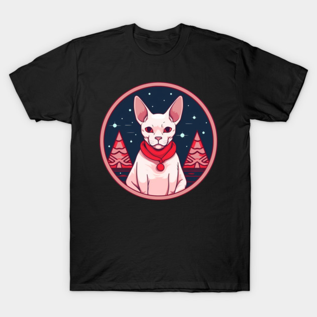 Sphynx Cat Xmas, Love Cats T-Shirt by logiamerch