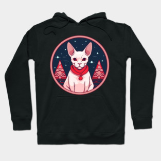 Sphynx Cat Xmas, Love Cats Hoodie