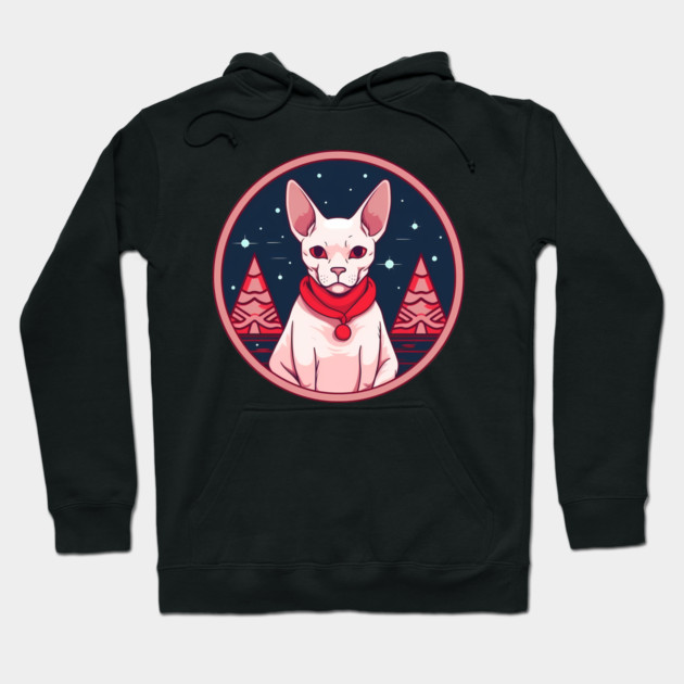 Sphynx Cat Xmas, Love Cats Hoodie by logiamerch