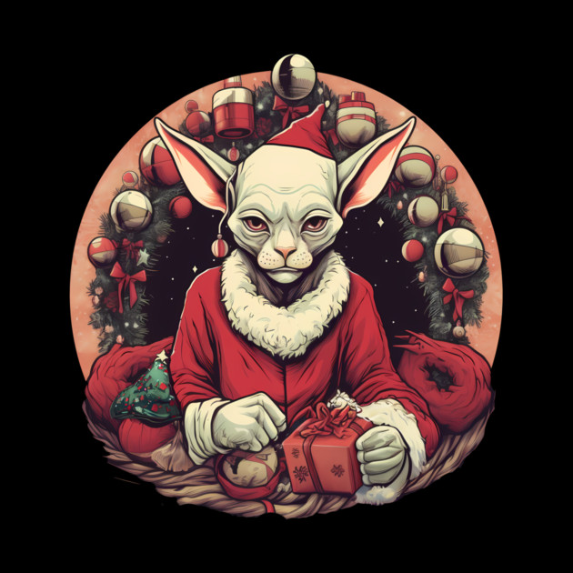 Sphynx Cat Xmas, Love Cats by logiamerch