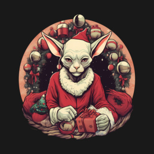 Sphynx Cat Xmas, Love Cats T-Shirt