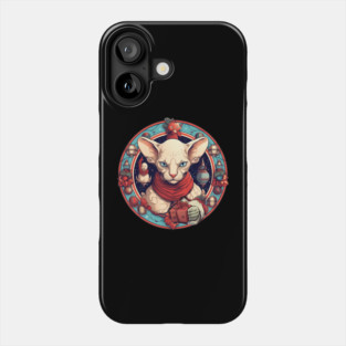 Sphynx Cat Xmas, Love Cats Phone Case