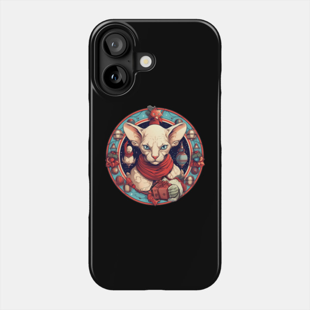 Sphynx Cat Xmas, Love Cats Phone Case by logiamerch