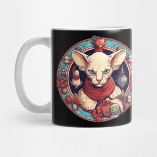 Sphynx Cat Xmas, Love Cats Mug