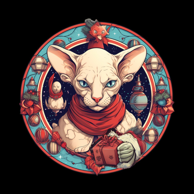 Sphynx Cat Xmas, Love Cats by logiamerch