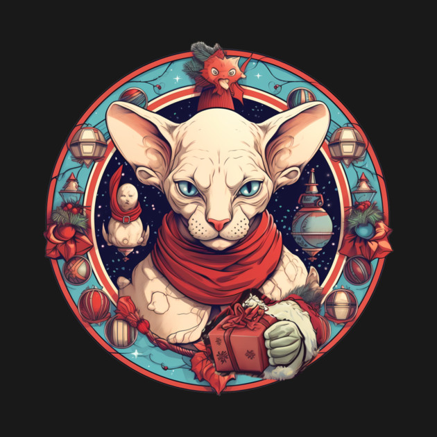 Sphynx Cat Xmas, Love Cats by logiamerch