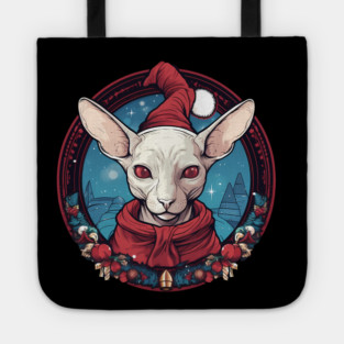 Sphynx Cat Xmas, Love Cats Tote